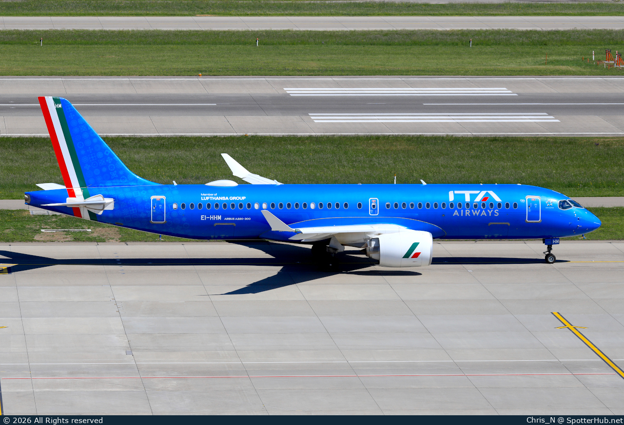 Photo of EI-HHM - Airbus A220-300 operated by ITA Airways