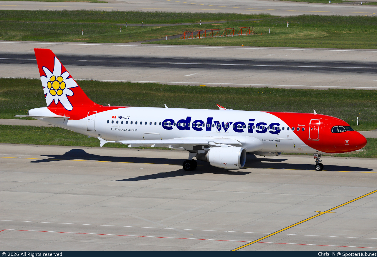 Photo of HB-IJV - Airbus A320-214 operated by Edelweiss Air