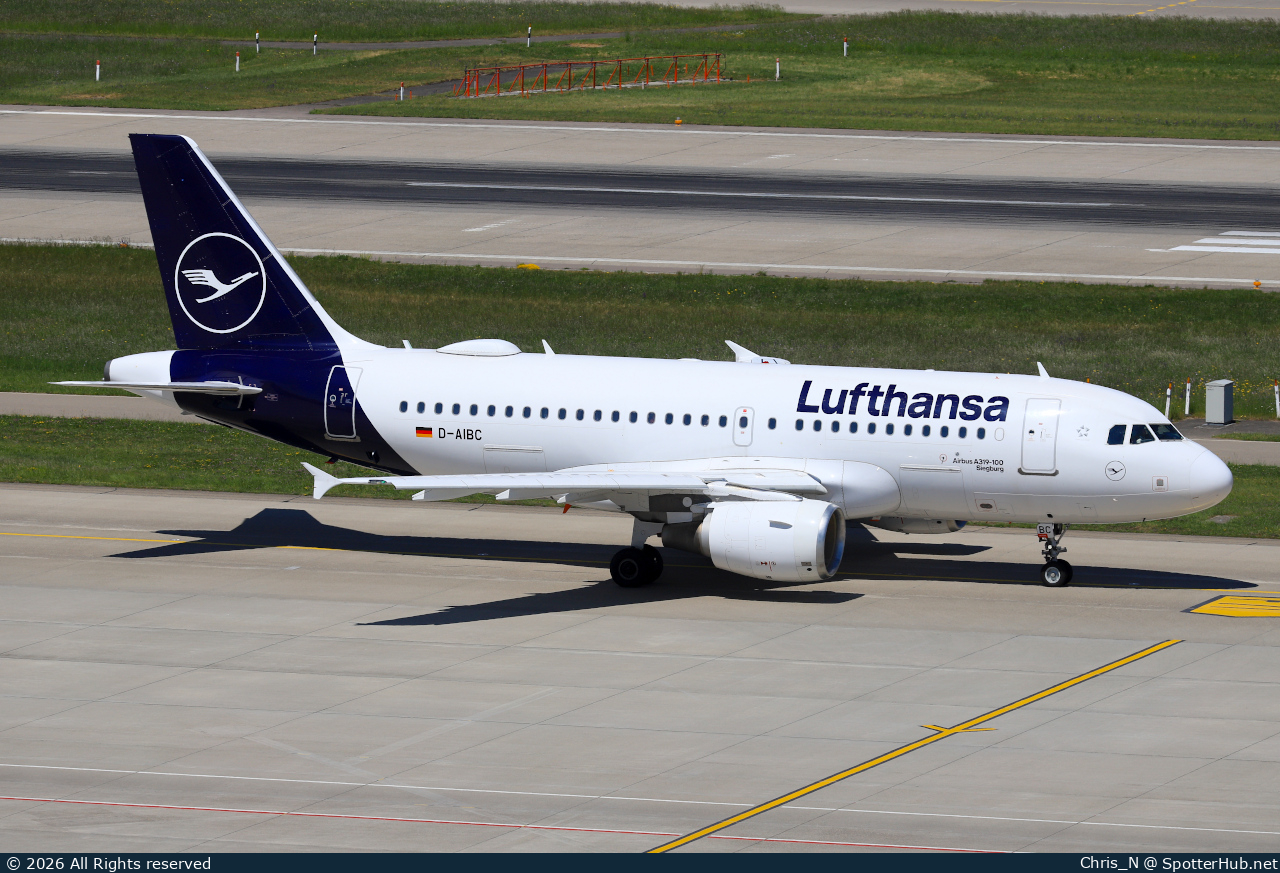 Photo of D-AIBC - Airbus A319-112 operated by Lufthansa
