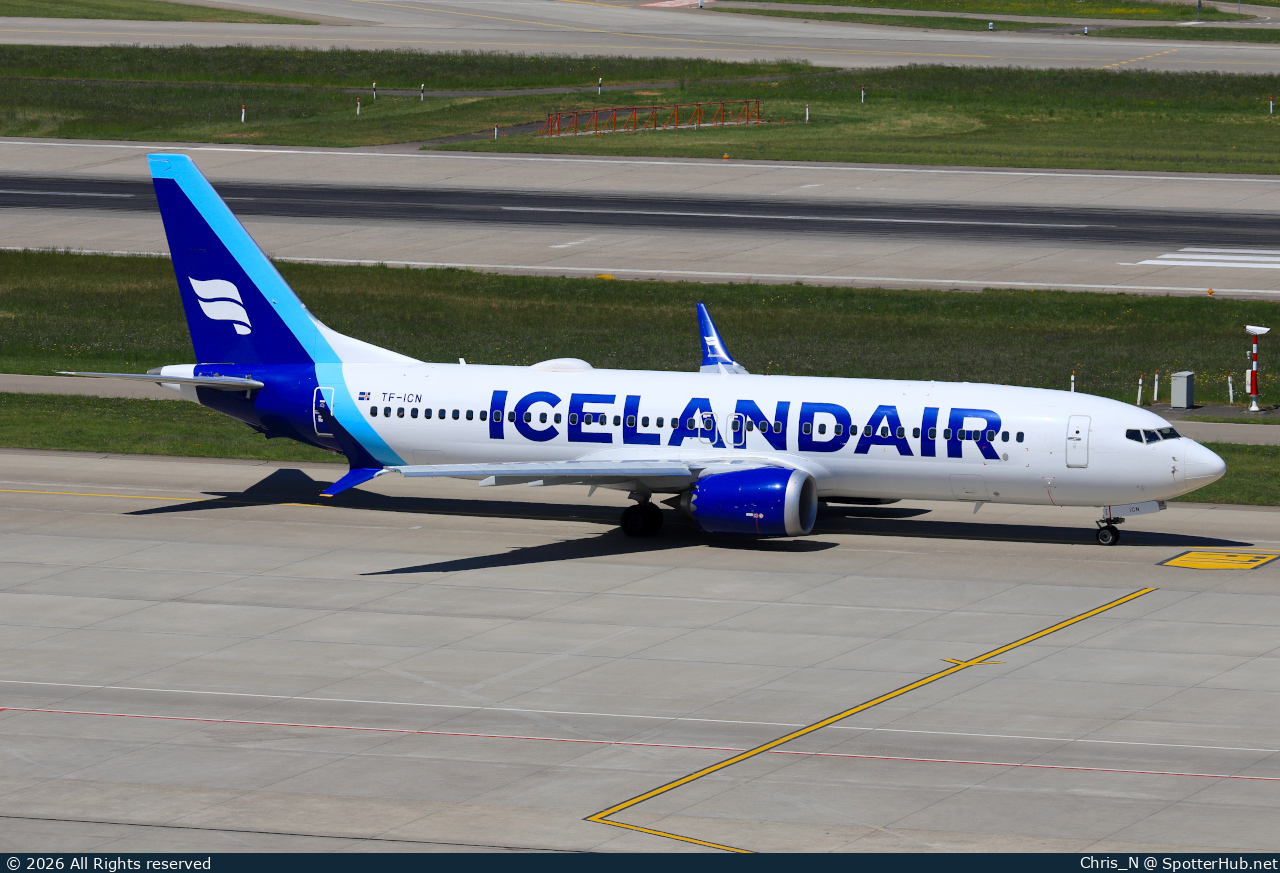 Photo of TF-ICN - Boeing 737 MAX 8 operated by Icelandair