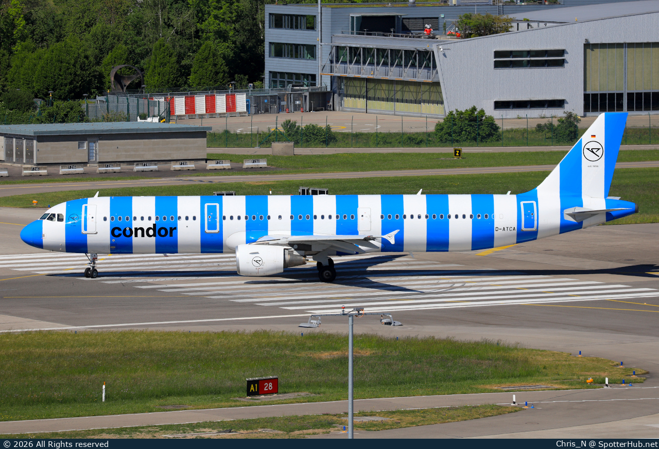 Photo of D-ATCA - Airbus A321-211 operated by Condor