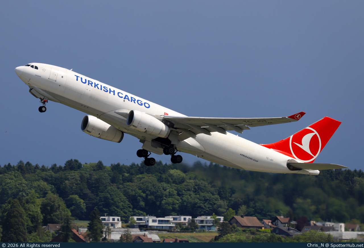 Photo of TC-JOY - Airbus A330-243F operated by Turkish Airlines Cargo