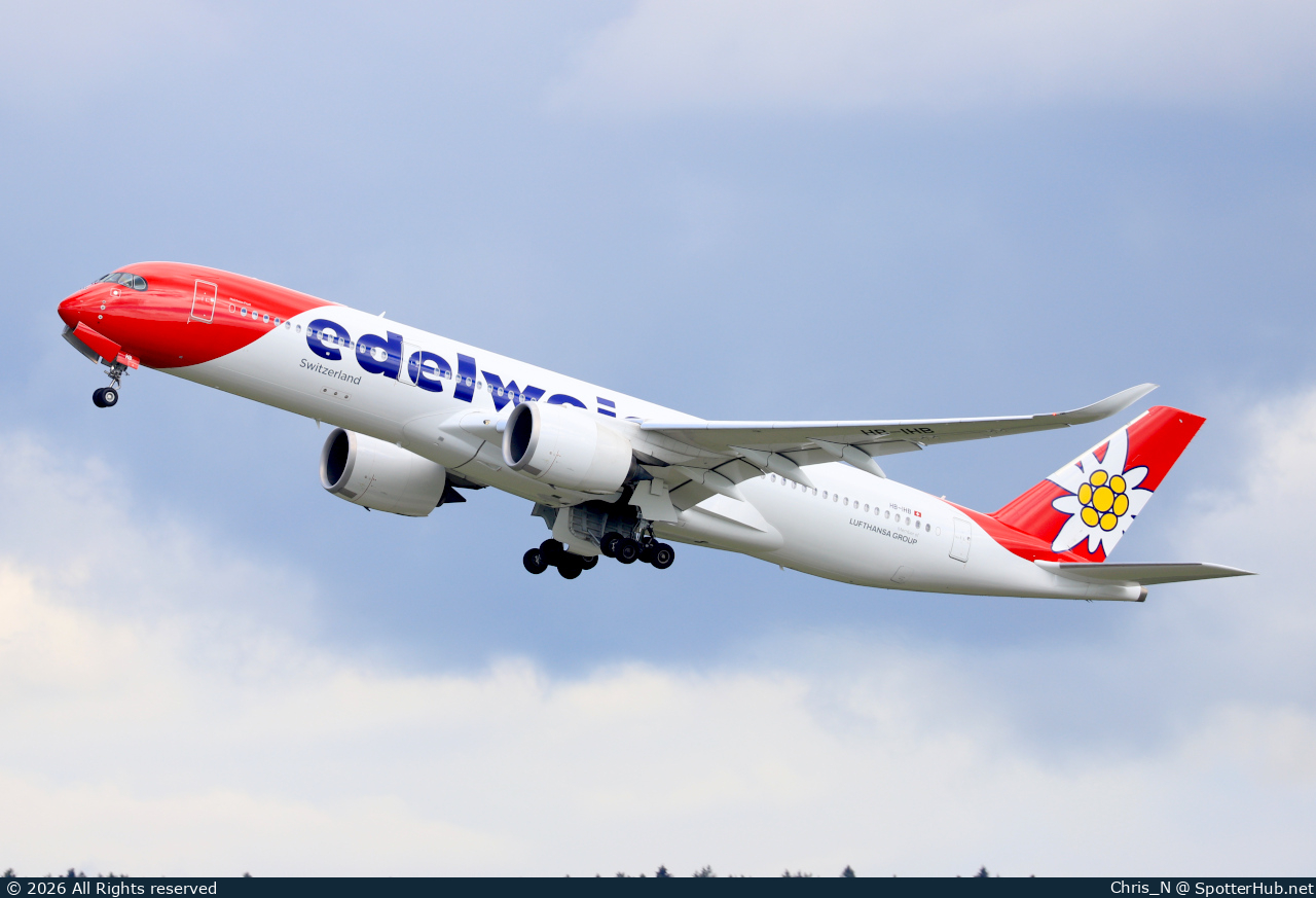 Photo of HB-IHB - Airbus A350-941 operated by Edelweiss Air