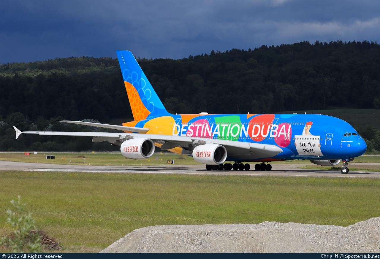 Photo of A6-EEW - Airbus A380-861 operated by Emirates