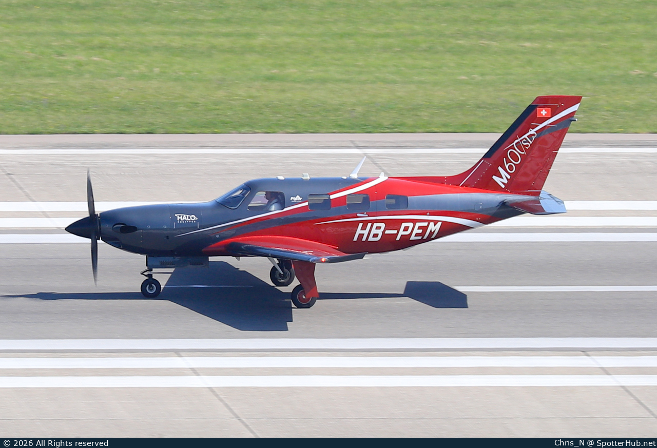 Photo of HB-PEM - Piper PA-46-600TP M600 SLS operated by Private