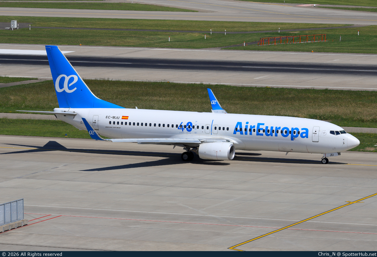 Photo of EC-MJU - Boeing 737-85P operated by Air Europa