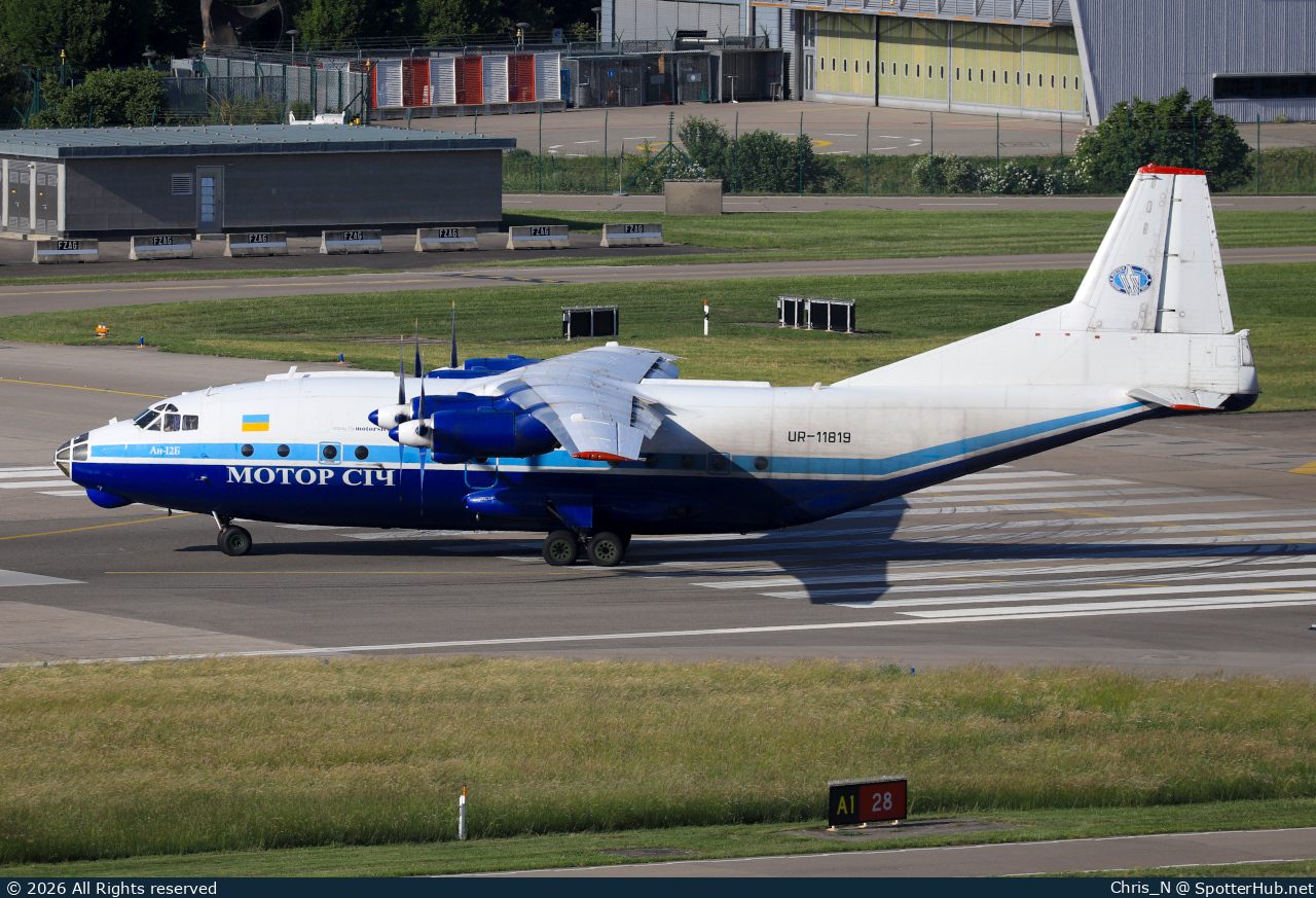 Photo of UR-11819 - Antonov An-12BK operated by Motor Sich Airlines