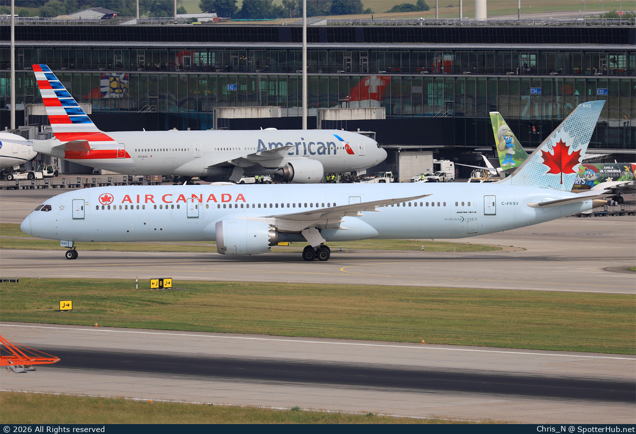 Photo of C-FKSV - Boeing 787-9 Dreamliner operated by Air Canada