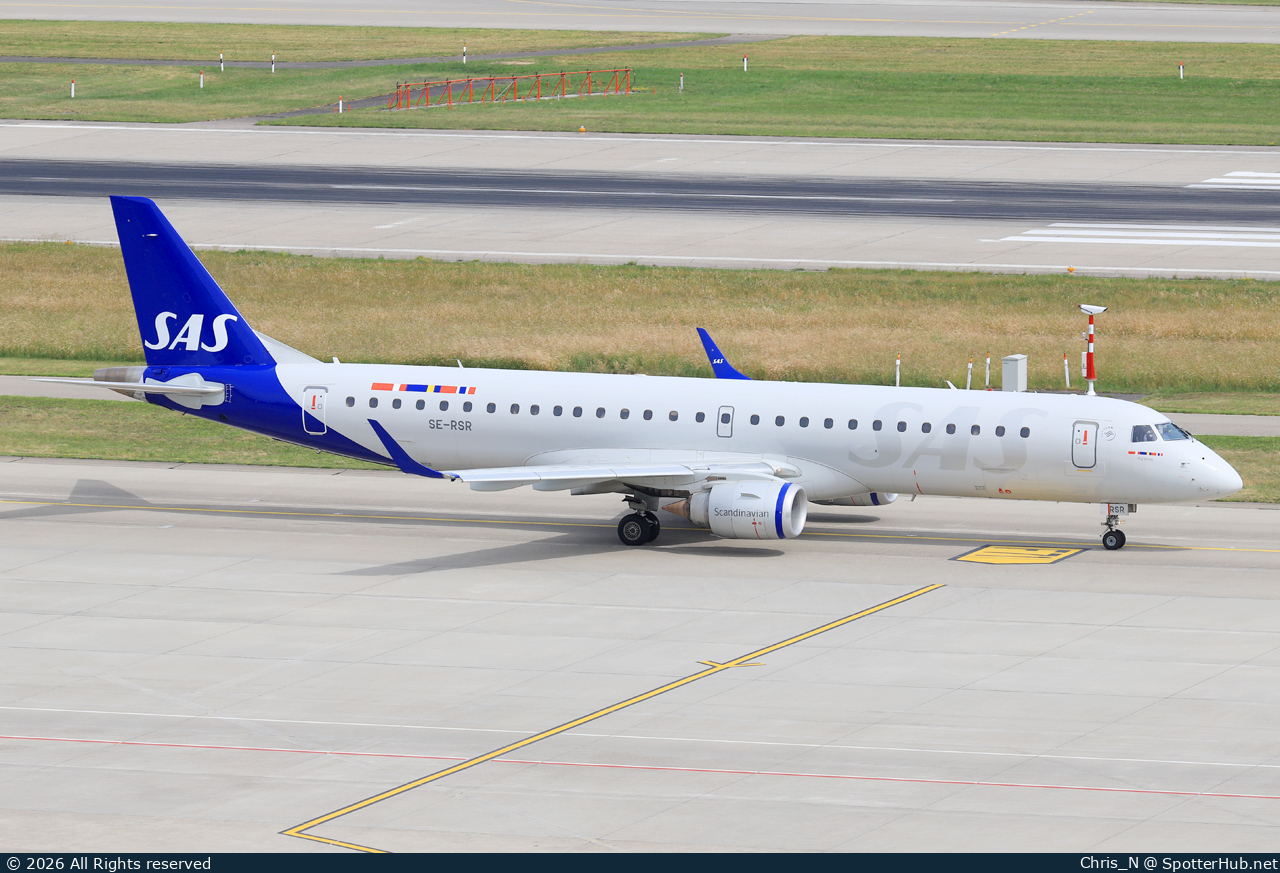 Photo of SE-RSR - Embraer ERJ-195LR operated by SAS Link
