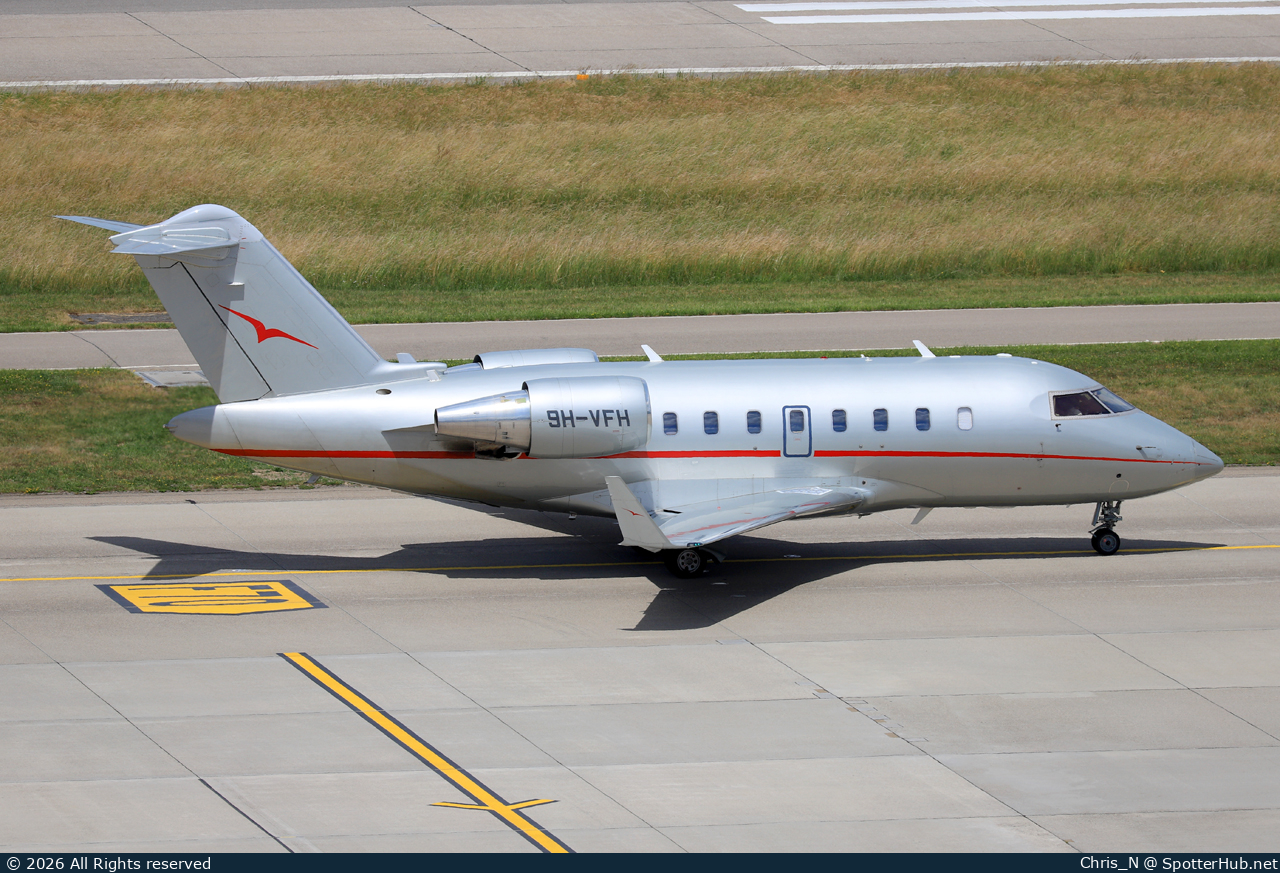 Photo of 9H-VFH - Bombardier Challenger 605 operated by VistaJet
