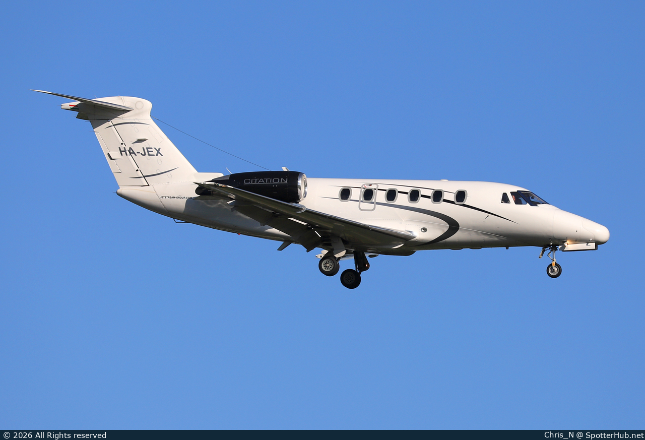 Photo of HA-JEX - Cessna 650 Citation VI operated by BJ Aviation