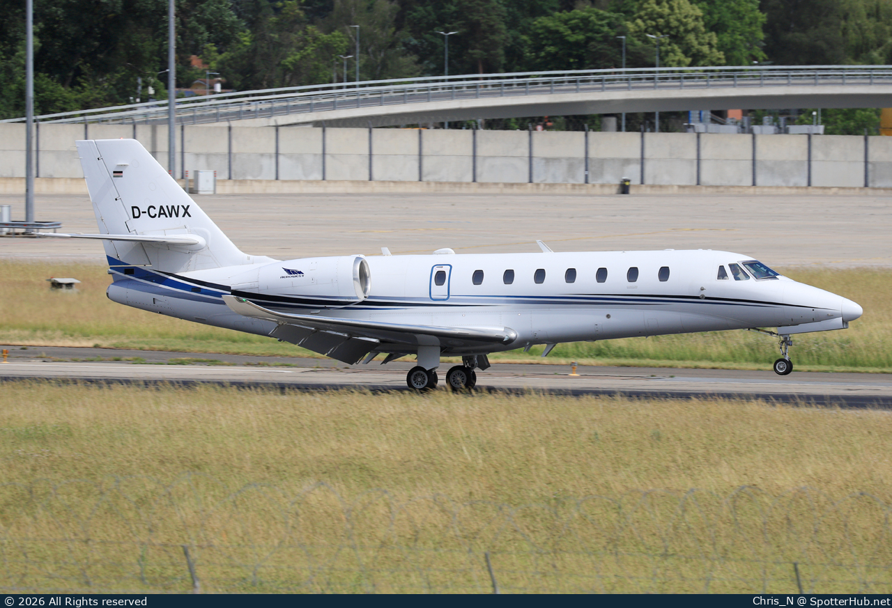 Photo of D-CAWX - Cessna 680 Citation Sovereign+ operated by Aerowest