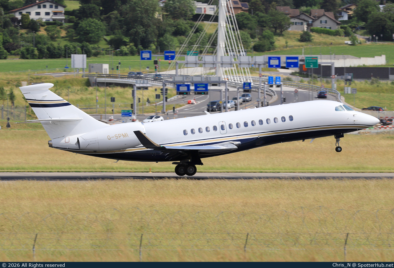Photo of G-SPMI - Dassault Falcon 6X operated by TAG Aviation UK