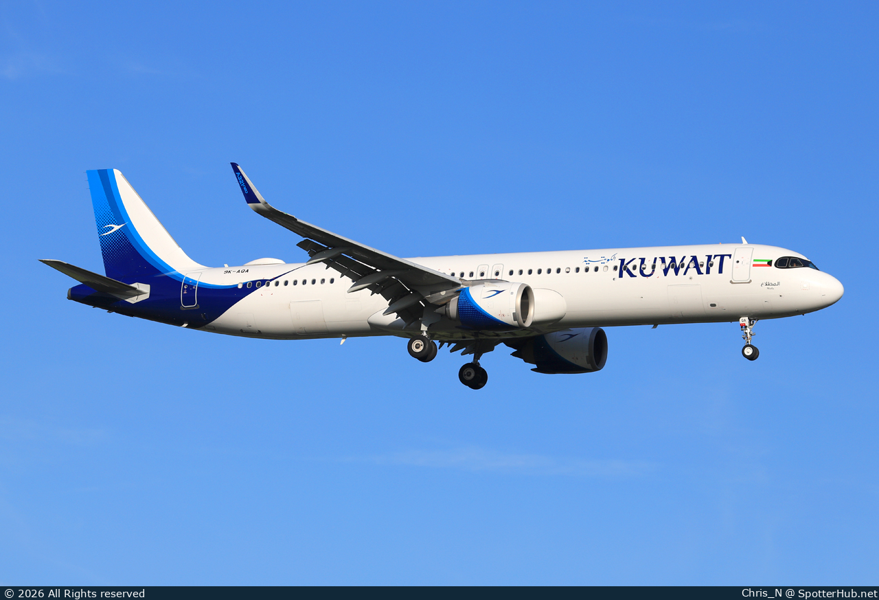 Photo of 9K-AQA - Airbus A321-251NX operated by Kuwait Airways