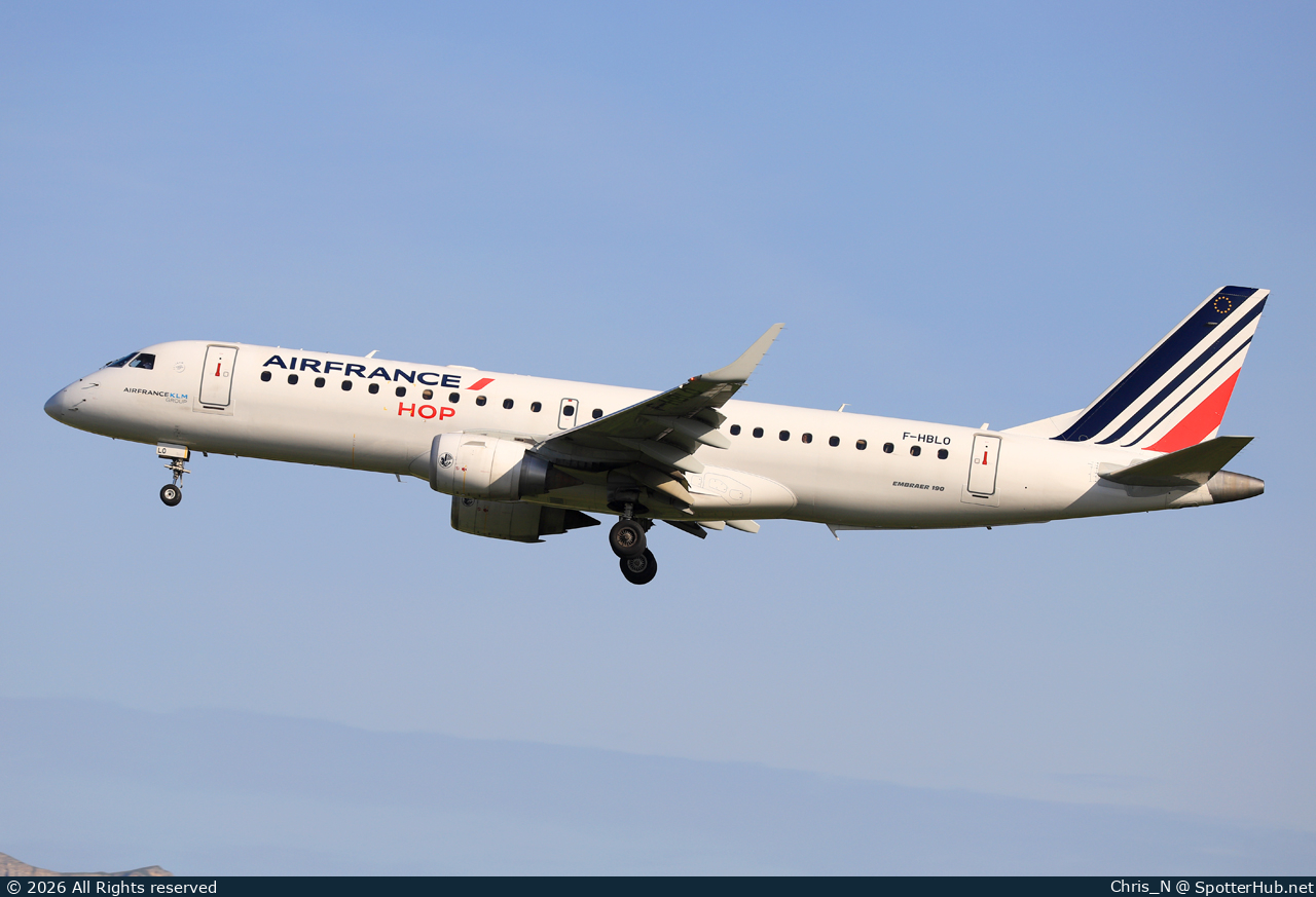 Photo of F-HBLO - Embraer ERJ-190STD operated by Air France HOP