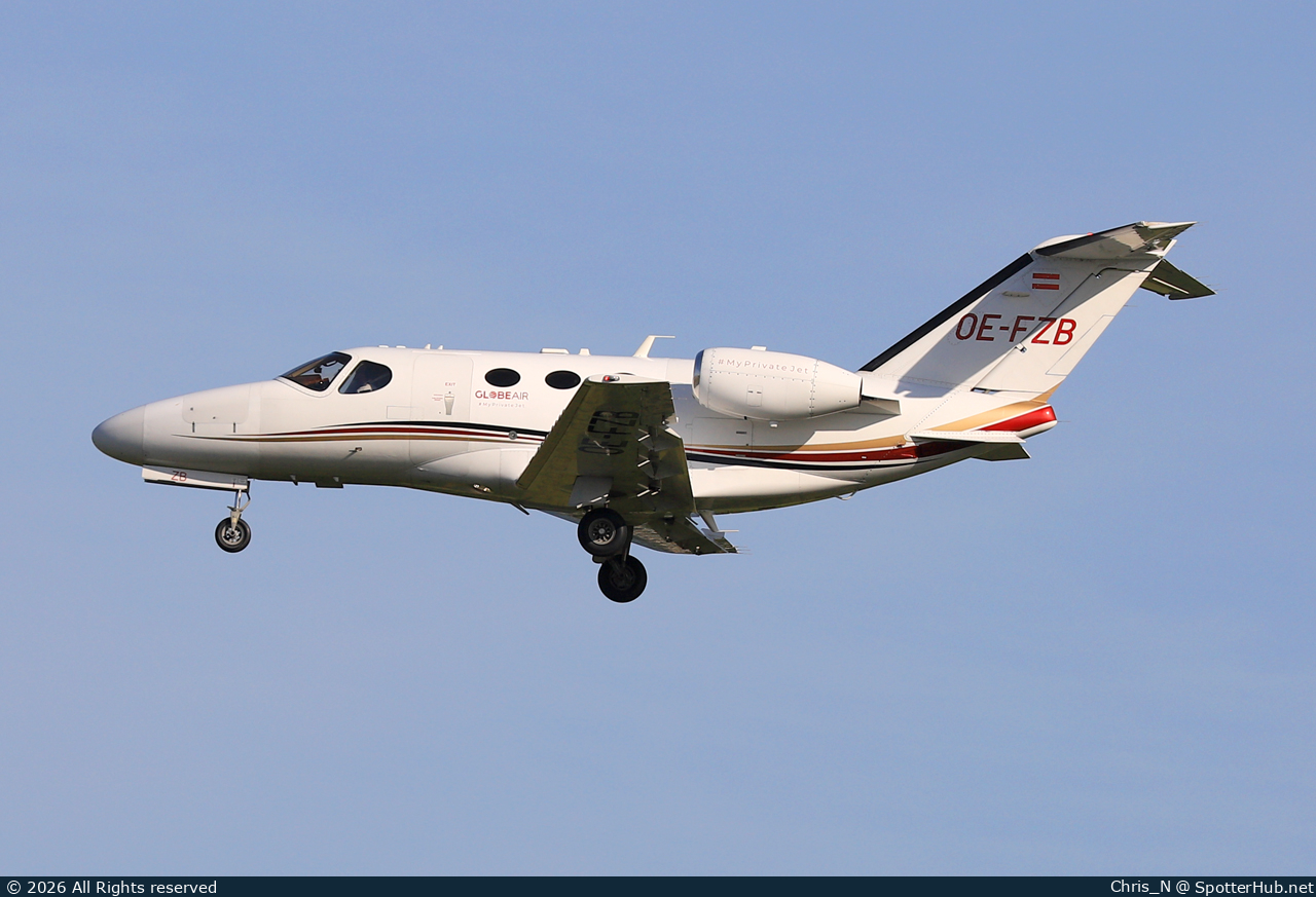 Photo of OE-FZB - Cessna 510 Citation Mustang operated by GlobeAir