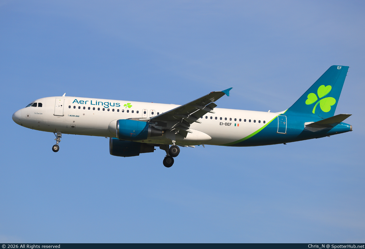 Photo of EI-DEF - Airbus A320-214 operated by Aer Lingus