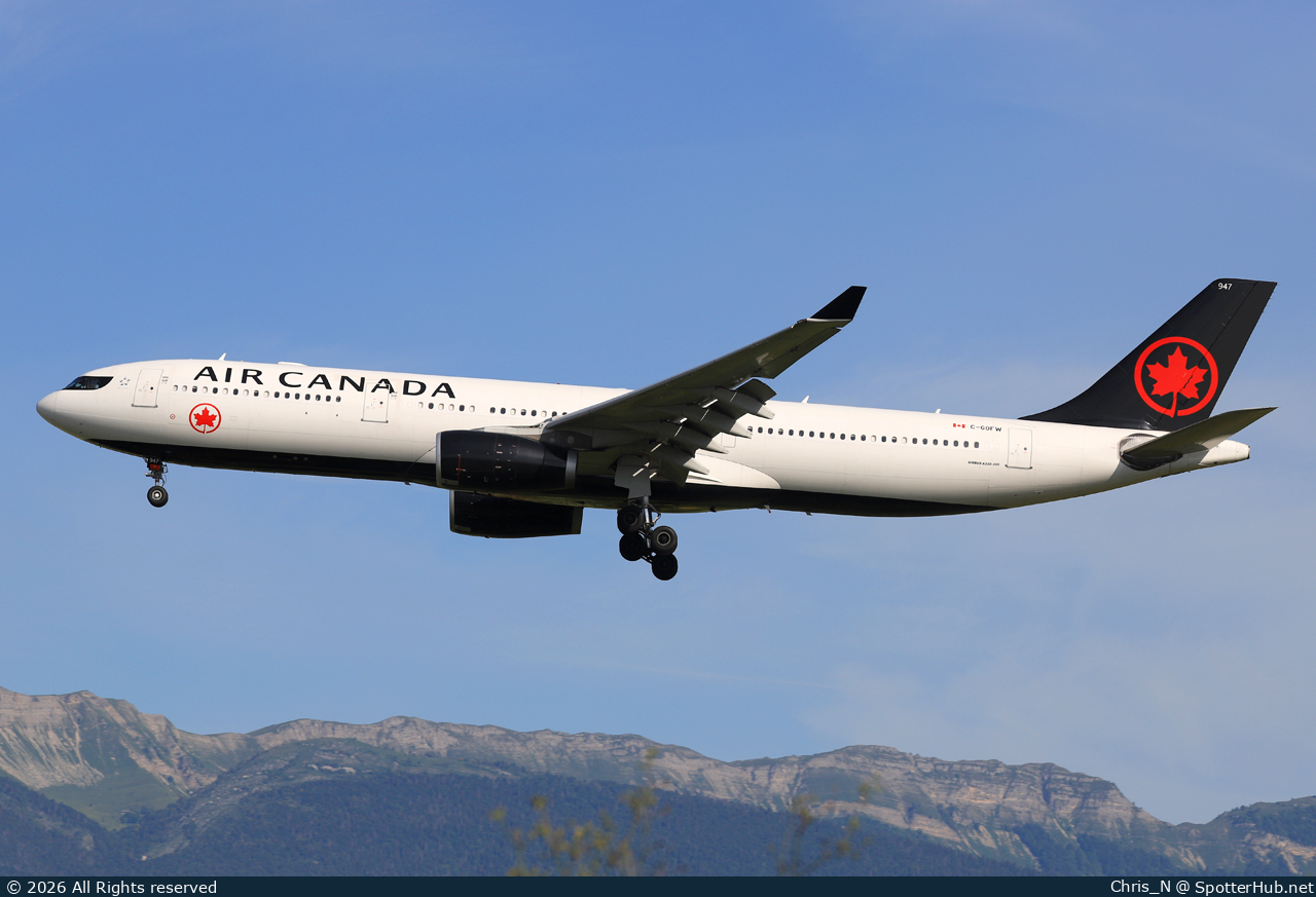 Photo of C-GOFW - Airbus A330-343 operated by Air Canada