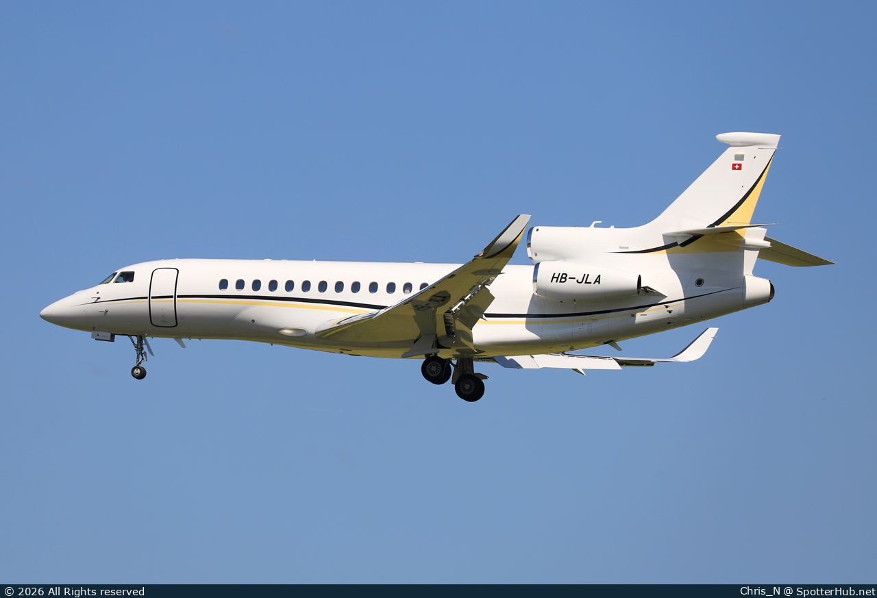 Photo of HB-JLA - Dassault Falcon 8X operated by MSC Aviation