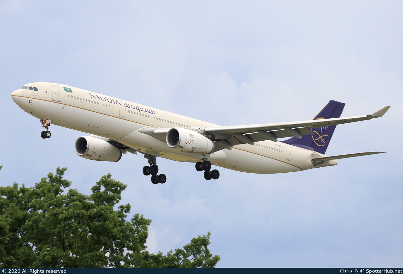 Photo of HZ-AQ22 - Airbus A330-343 operated by Saudia