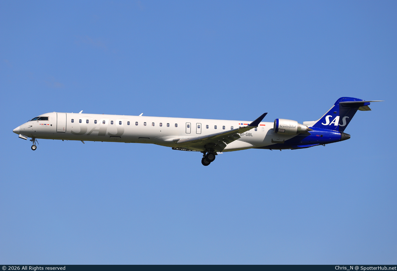 Photo of EI-GBL - Bombardier CRJ-900LR operated by SAS Scandinavian Airlines (opb CityJet)