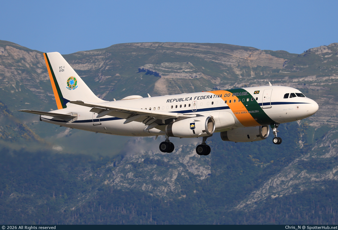 Photo of FAB2101 - Airbus VC-1A operated by Brazilian Air Force
