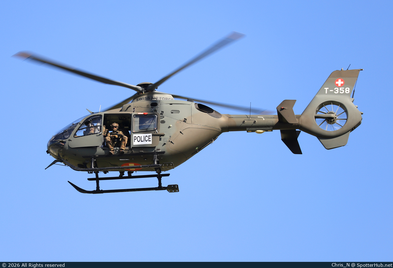 Photo of T-358 - Eurocopter EC635 P2+ operated by Swiss Air Force