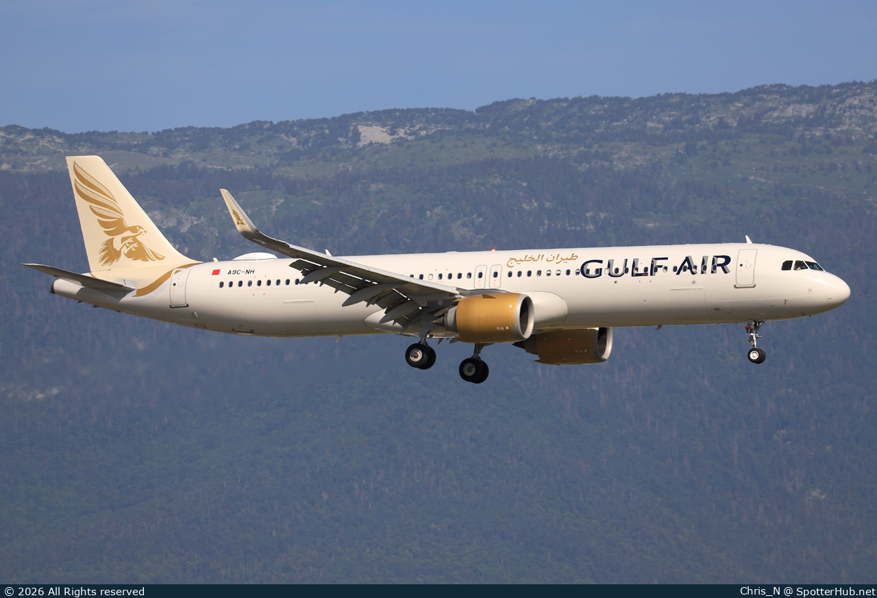 Photo of A9C-NH - Airbus A321-253NX operated by Gulf Air