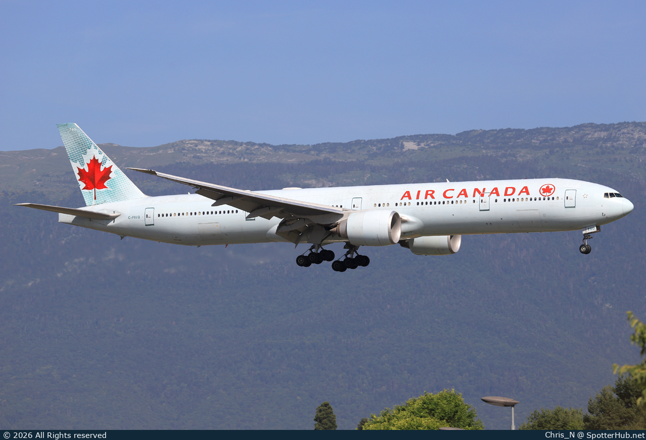 Photo of C-FIVQ - Boeing 777-333(ER) operated by Air Canada
