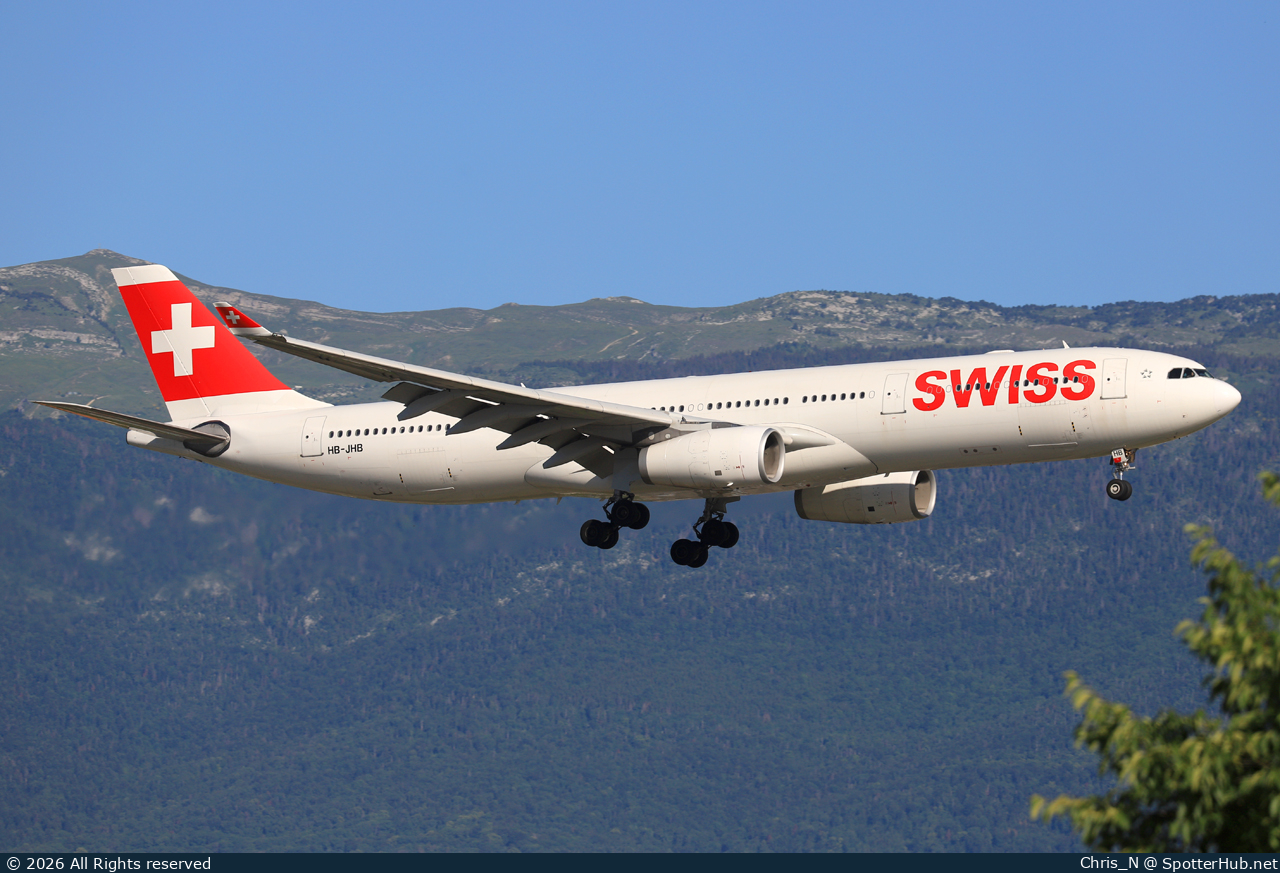 Photo of HB-JHB - Airbus A330-343 operated by Swiss International Air Lines