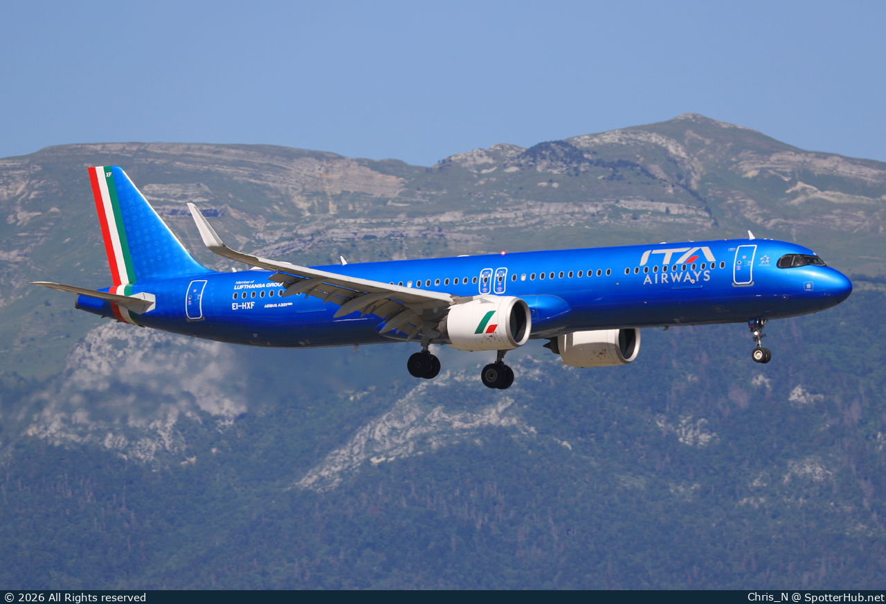 Photo of EI-HXF - Airbus A321-271NX operated by ITA Airways