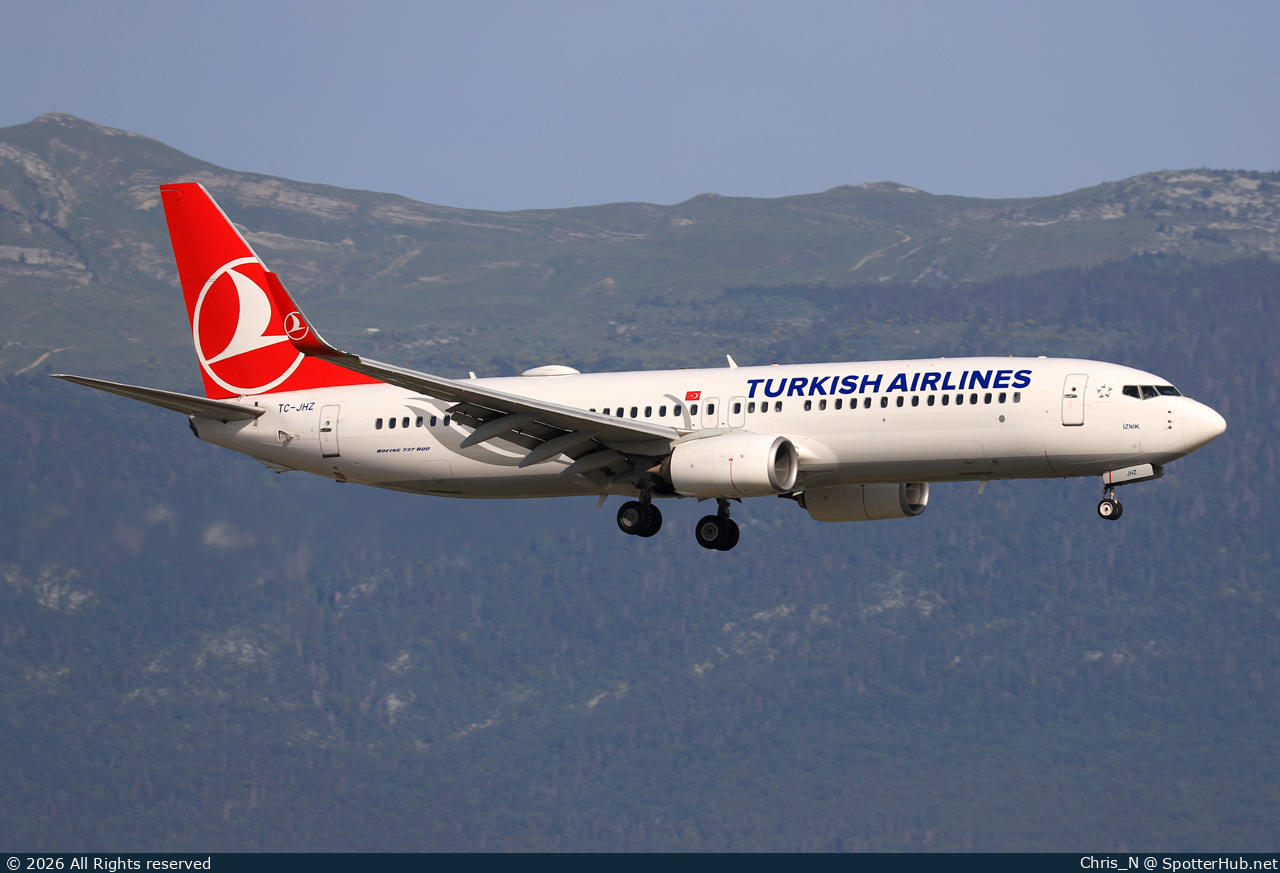 Photo of TC-JHZ - Boeing 737-8F2 operated by Turkish Airlines