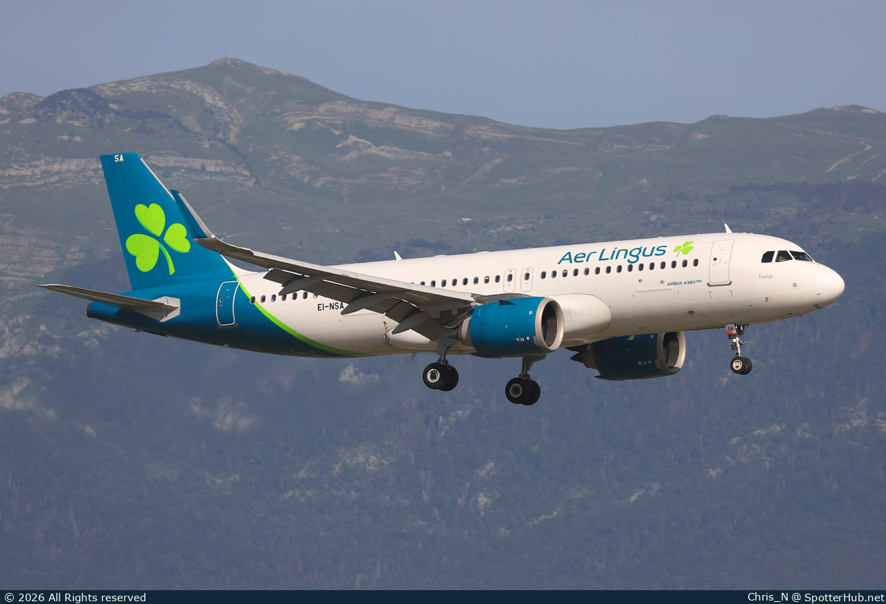 Photo of EI-NSA - Airbus A320-251N operated by Aer Lingus