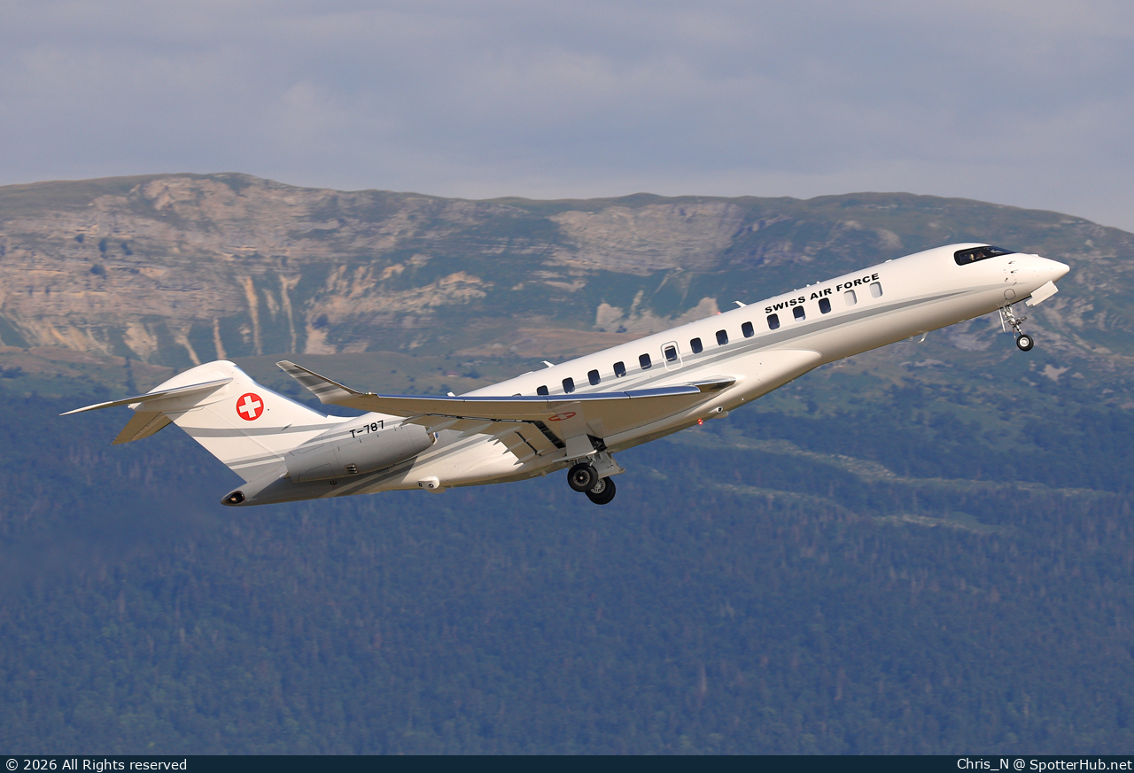 Photo of T-787 - Bombardier Global 7500 operated by Swiss Air Force