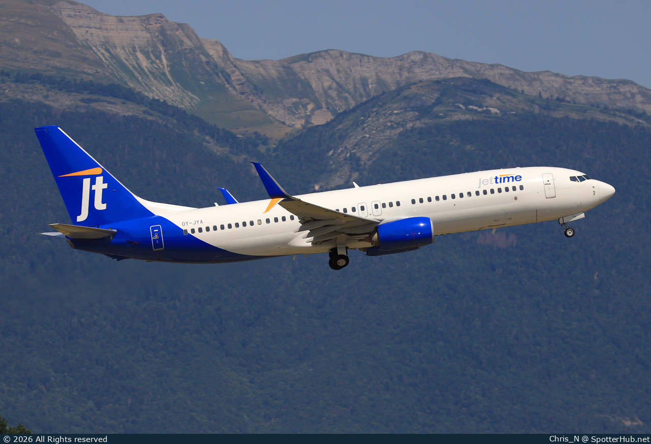 Photo of OY-JYA - Boeing 737-8KN operated by Jettime