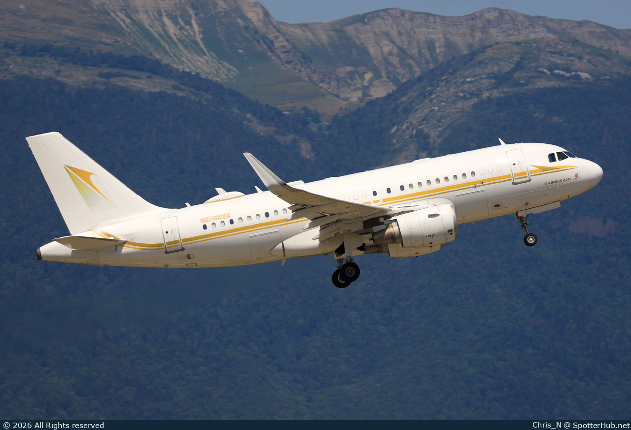 Photo of HZ-SKY4 - Airbus A319-115(CJ) operated by Alpha Star Aviation Services