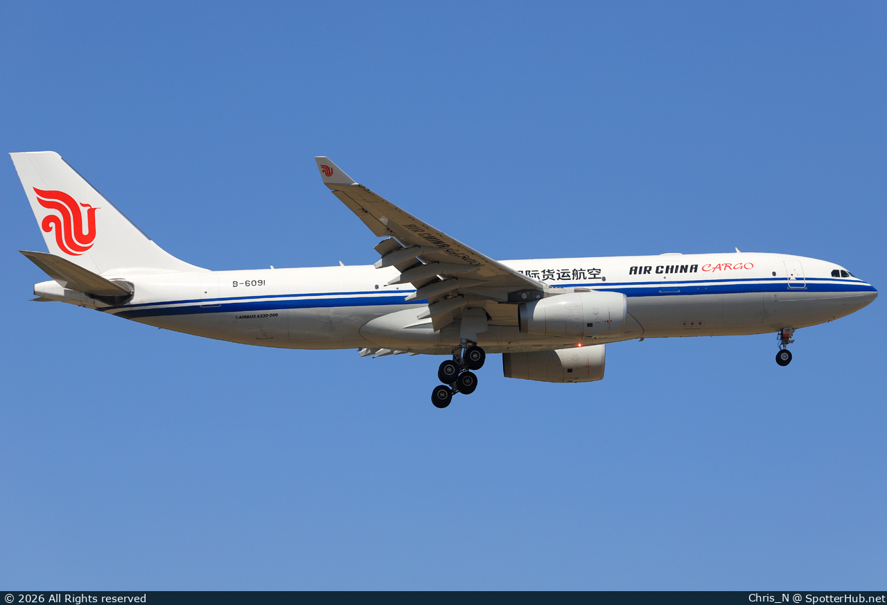 Photo of B-6091 - Airbus A330-243(P2F) operated by Air China Cargo