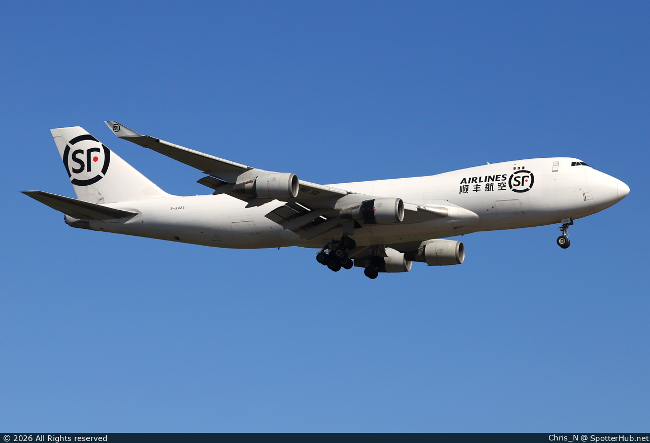 Photo of B-2425 - Boeing 747-40BF(ER) operated by SF Airlines