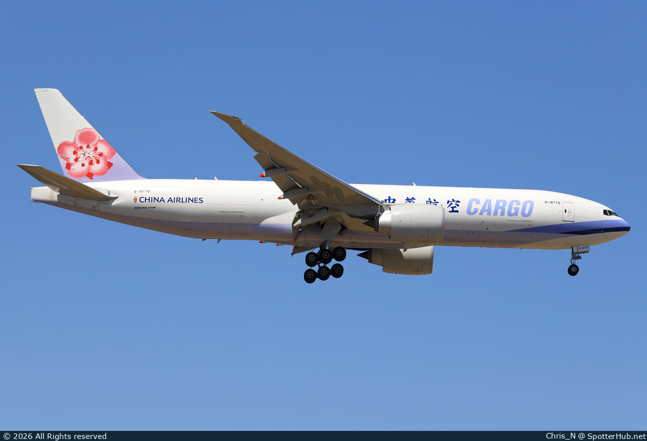 Photo of B-18779 - Boeing 777-F operated by China Airlines Cargo