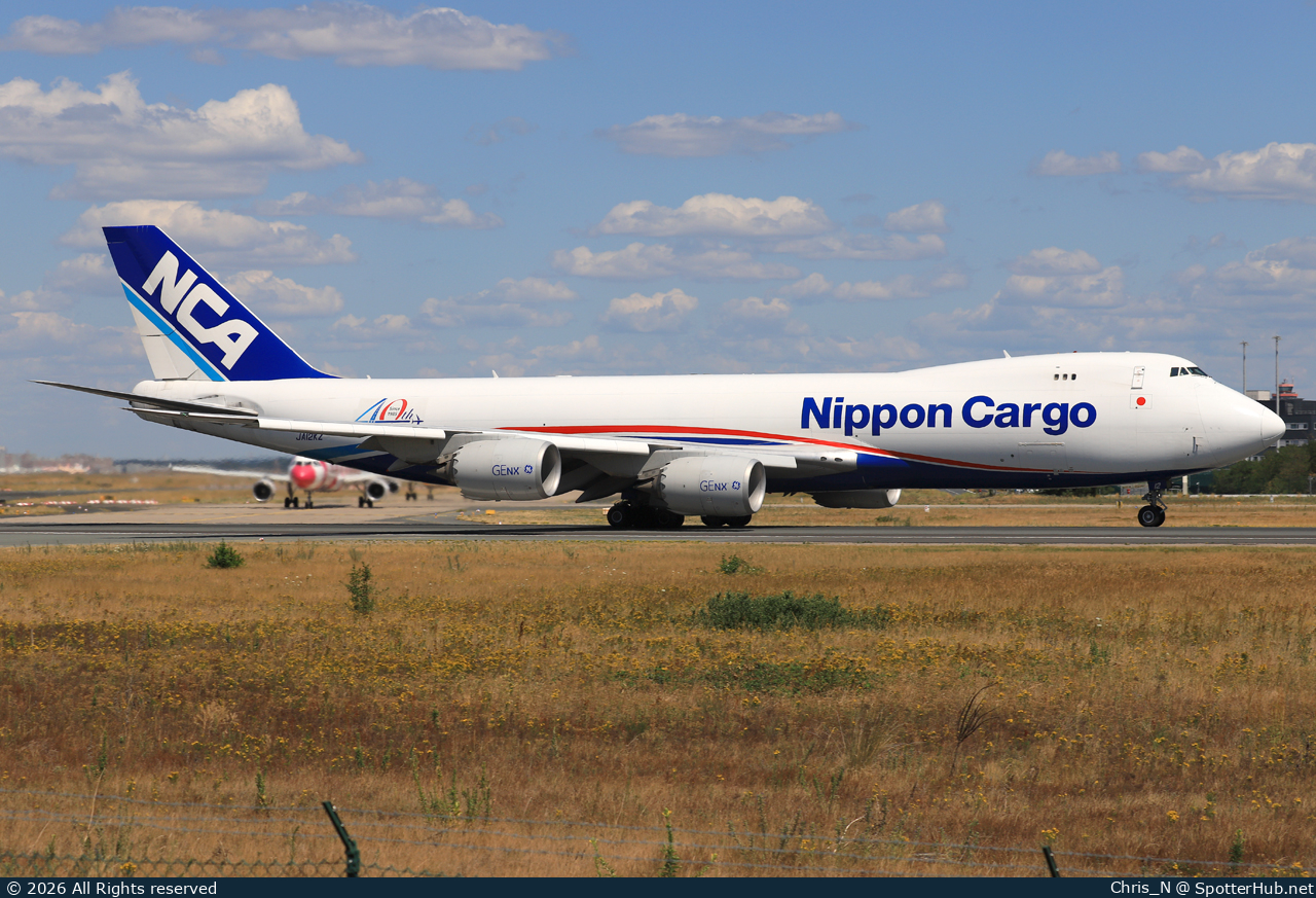 Photo of JA12KZ - Boeing 747-8KZF operated by Nippon Cargo Airlines
