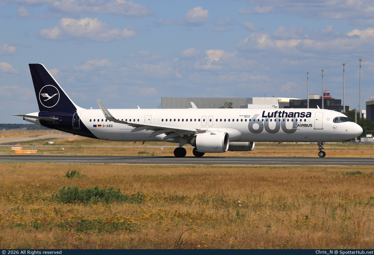 Photo of D-AIEQ - Airbus A321-271NX operated by Lufthansa