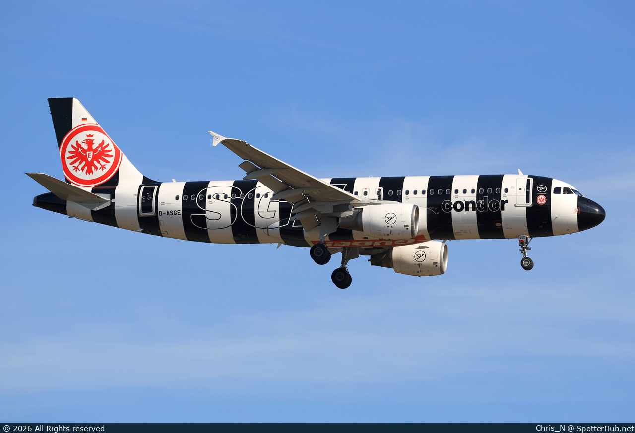 Photo of D-ASGE - Airbus A320-214 operated by Condor