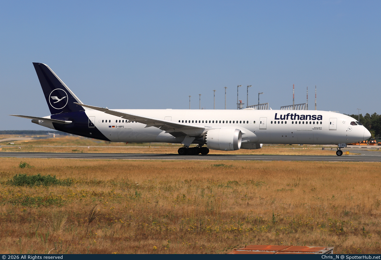 Photo of D-ABPS - Boeing 787-9 Dreamliner operated by Lufthansa