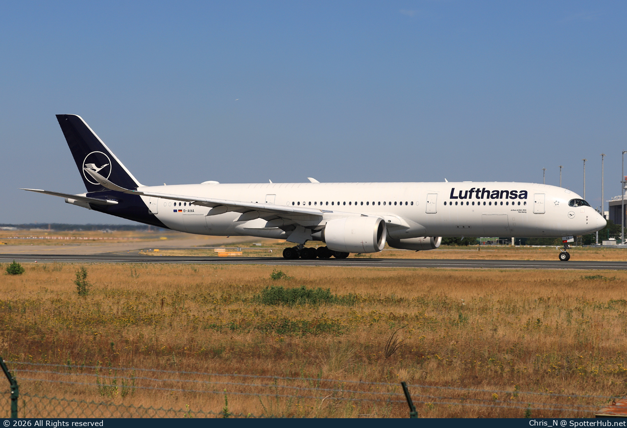 Photo of D-AIXA - Airbus A350-941 operated by Lufthansa