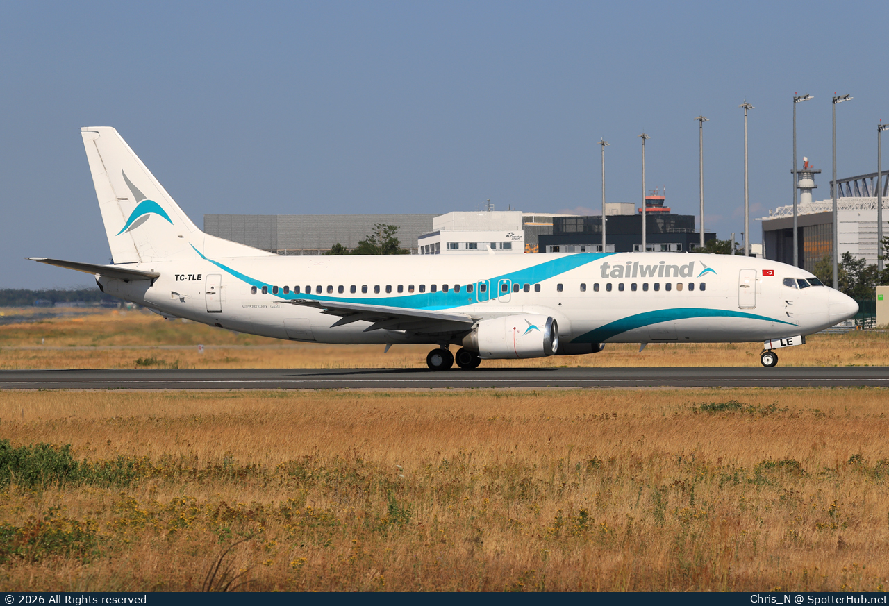 Photo of TC-TLE - Boeing 737-4Q8 operated by Tailwind Airlines