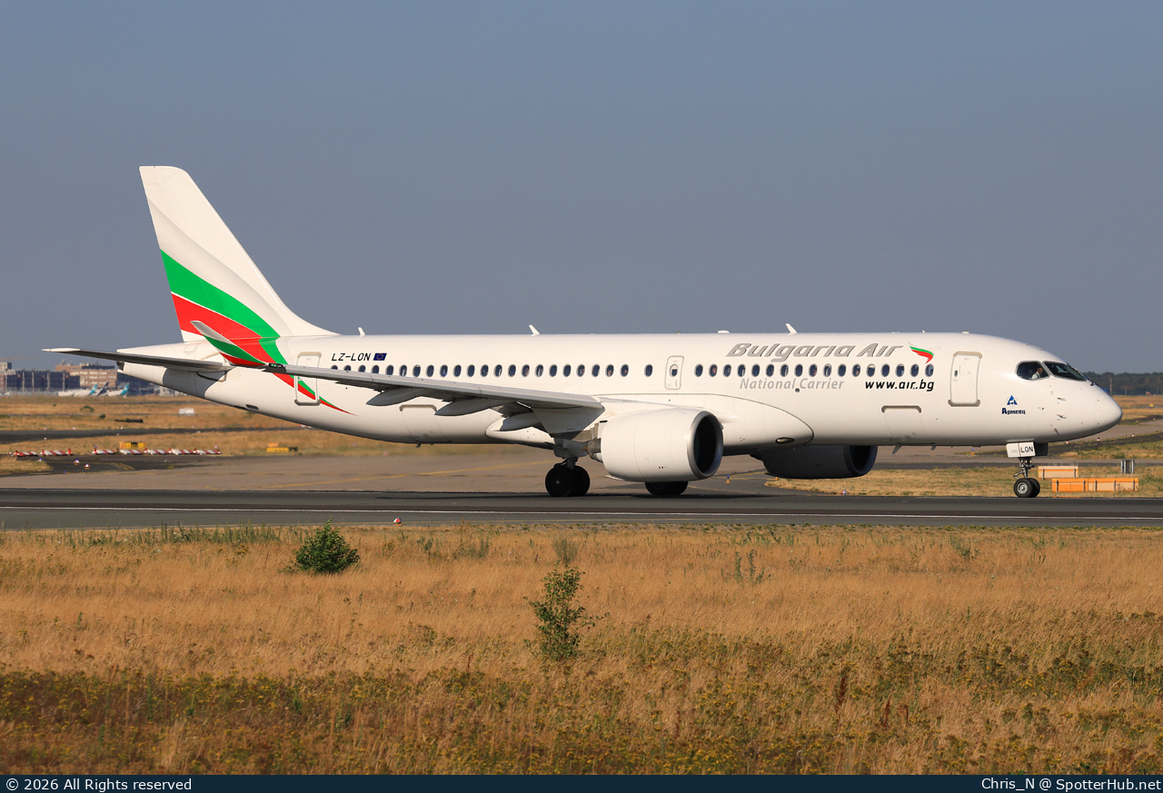 Photo of LZ-LON - Airbus A220-300 operated by Bulgaria Air