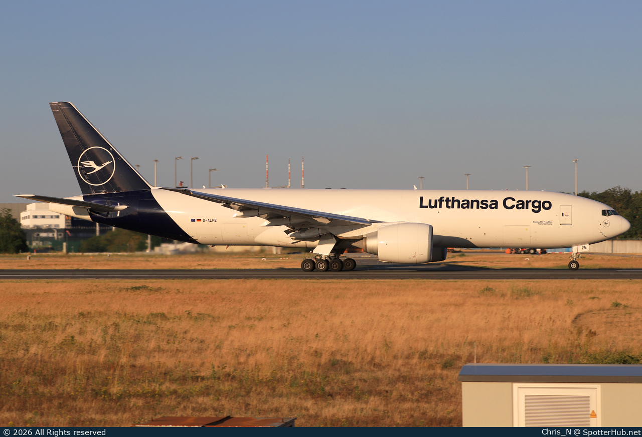Photo of D-ALFE - Boeing 777-FBT operated by Lufthansa Cargo