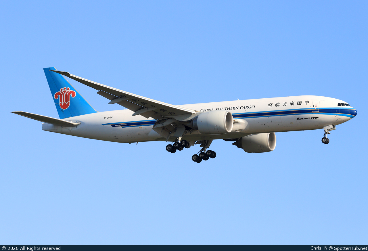 Photo of B-2028 - Boeing 777-F1B operated by China Southern Cargo