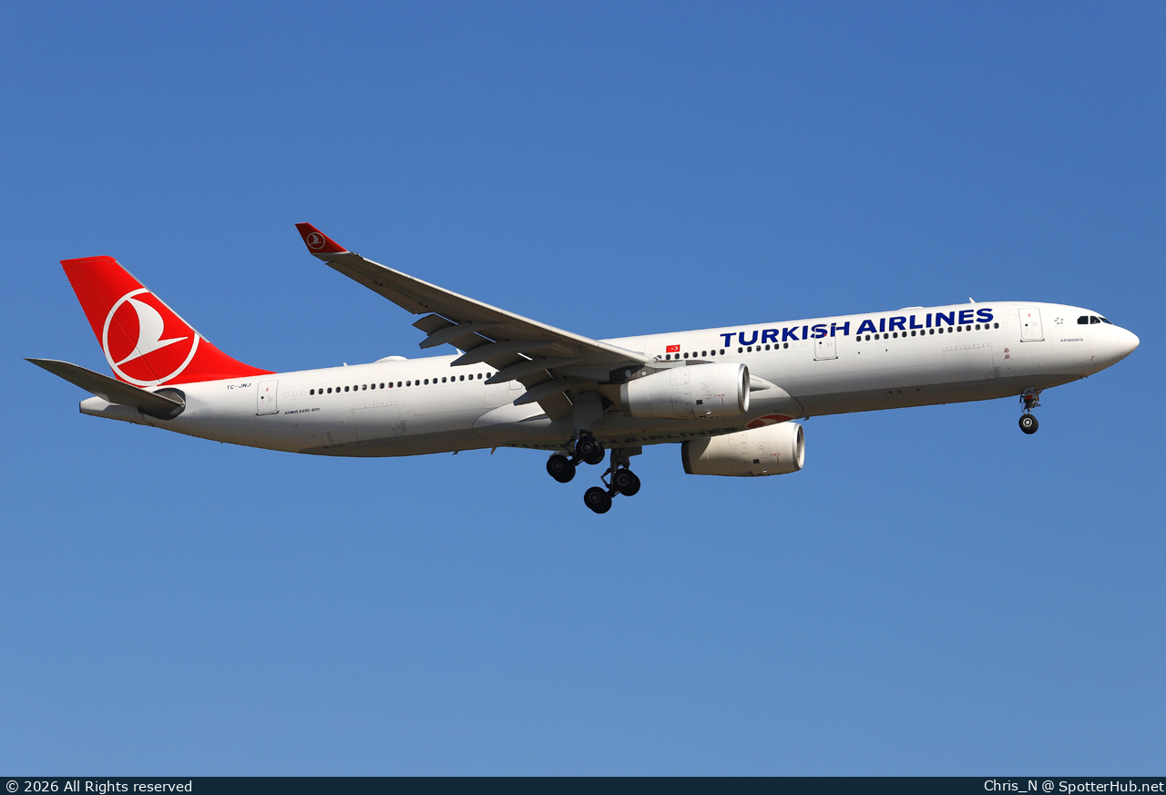 Photo of TC-JNJ - Airbus A330-343 operated by Turkish Airlines