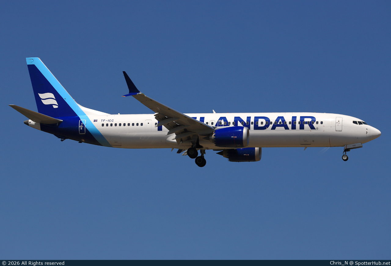 Photo of TF-ICC - Boeing 737 MAX 9 operated by Icelandair